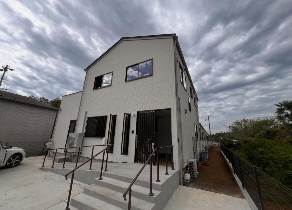 東金市 有料老人ホーム新築工事前回載せました工事が終わり、完了検査行いました！無事検査済証も取得し、工事終了です！